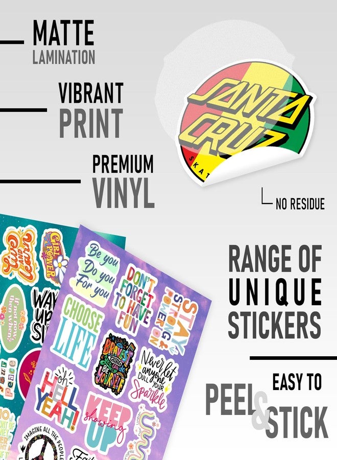 CodersParadise - Pack of 250+ Motivation Inspiration Stickers for Laptop - Waterproof Residue Free Positive Words Motivational Inspirational Quote Sticker - Image 5